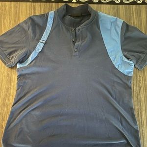McQueen polo gently worn. Blue on blue.